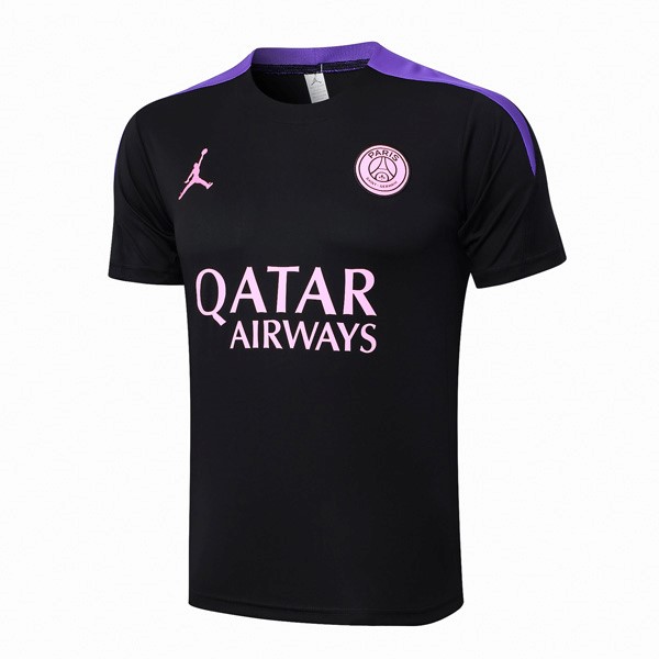 Trikot Trainingsshirt PSG 2024-2025 Schwarz Lila